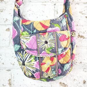 Vera Bradley Clare Jazzy Blooms Crossbody Bag Womens Travel Purse Quilted Floral